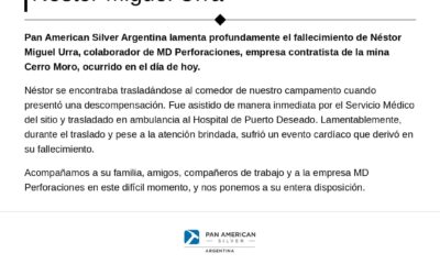 Comunicado Pan American Silver